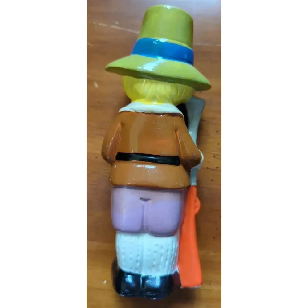 Vintage Napco ware Pilgrim Boy and Girl Figurines Thanksgiving Japan 6